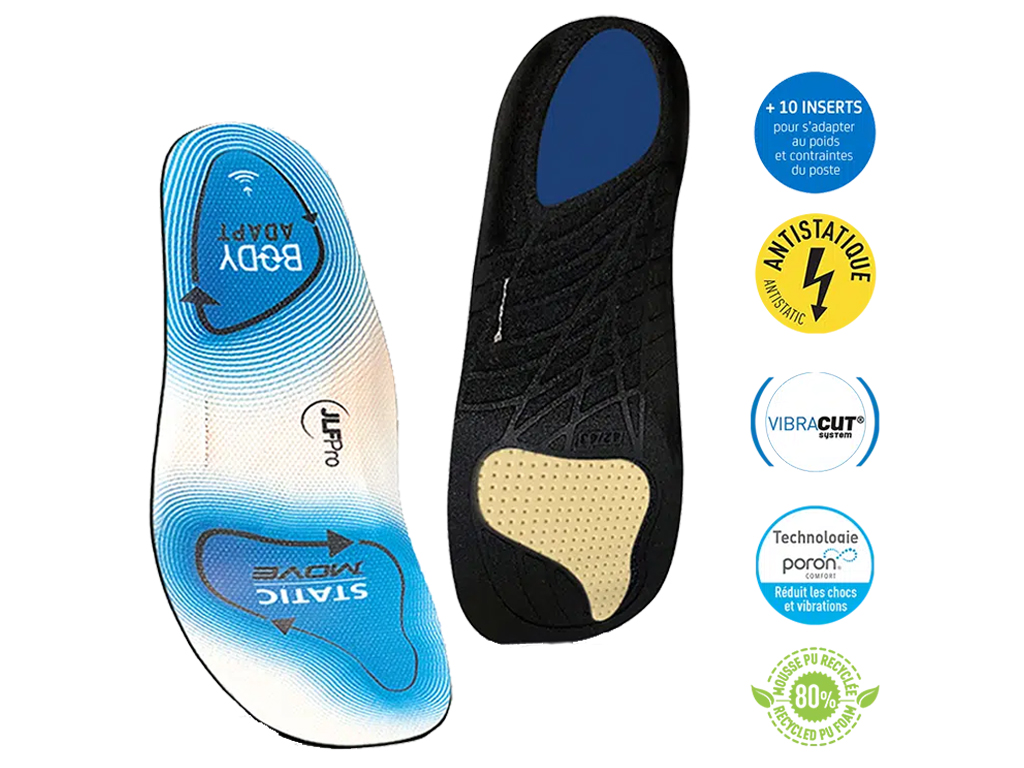 SEMELLES DE TRAVAIL JLF BODY ADAPT