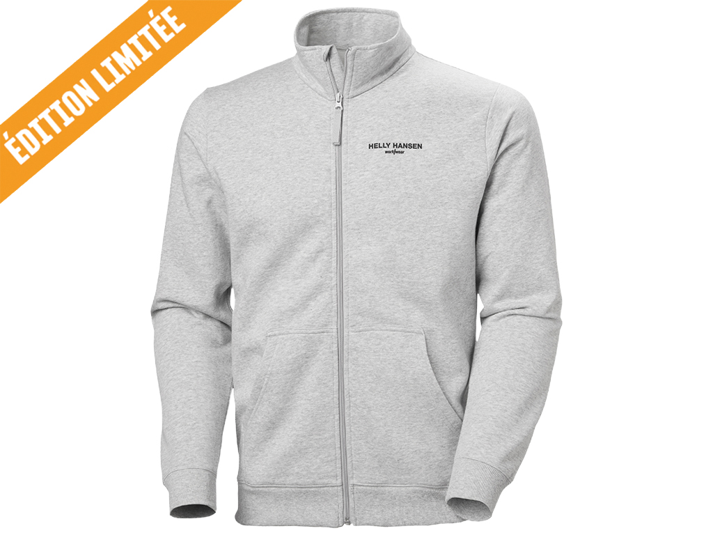 SWEAT ZIPPÉ CLASSIC LOGO HELLY HANSEN - GRIS