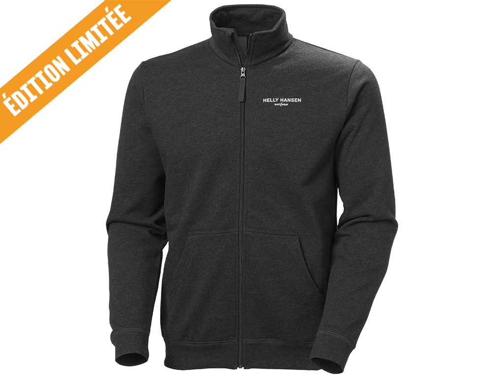 SWEAT ZIPPÉ CLASSIC LOGO HELLY HANSEN - NOIR