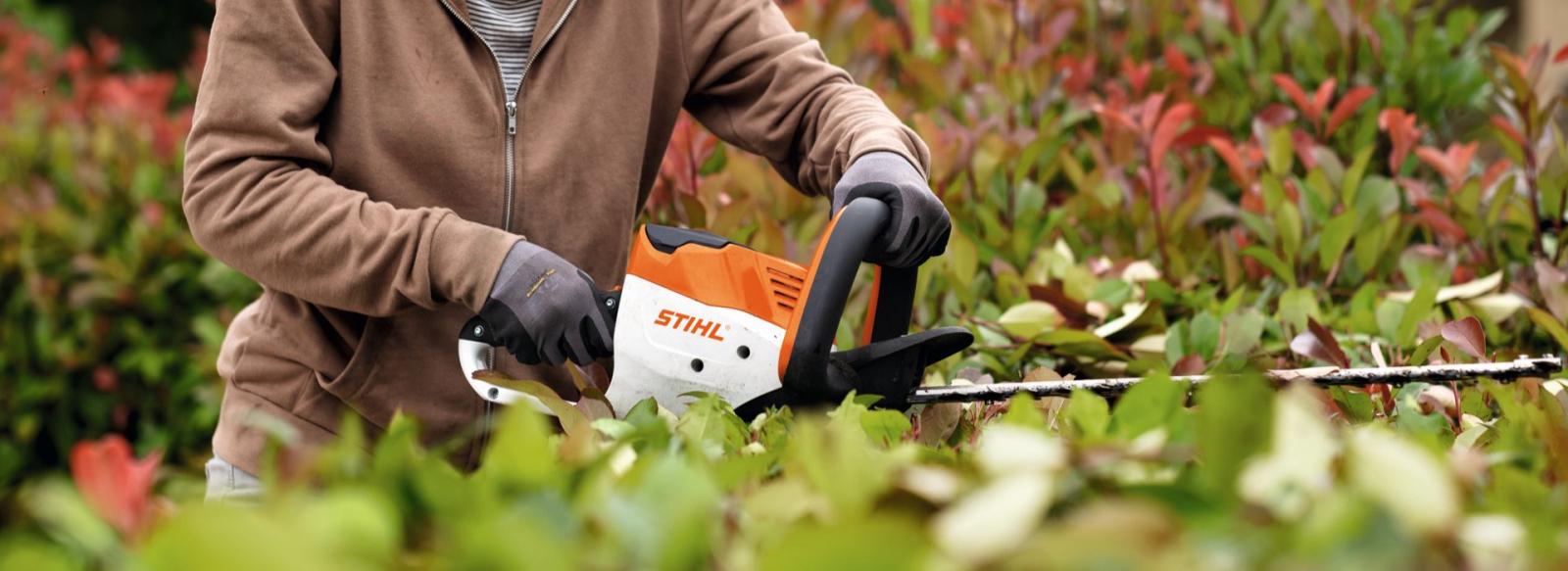 Taille-haie à batterie Stihl HSA 100 en action