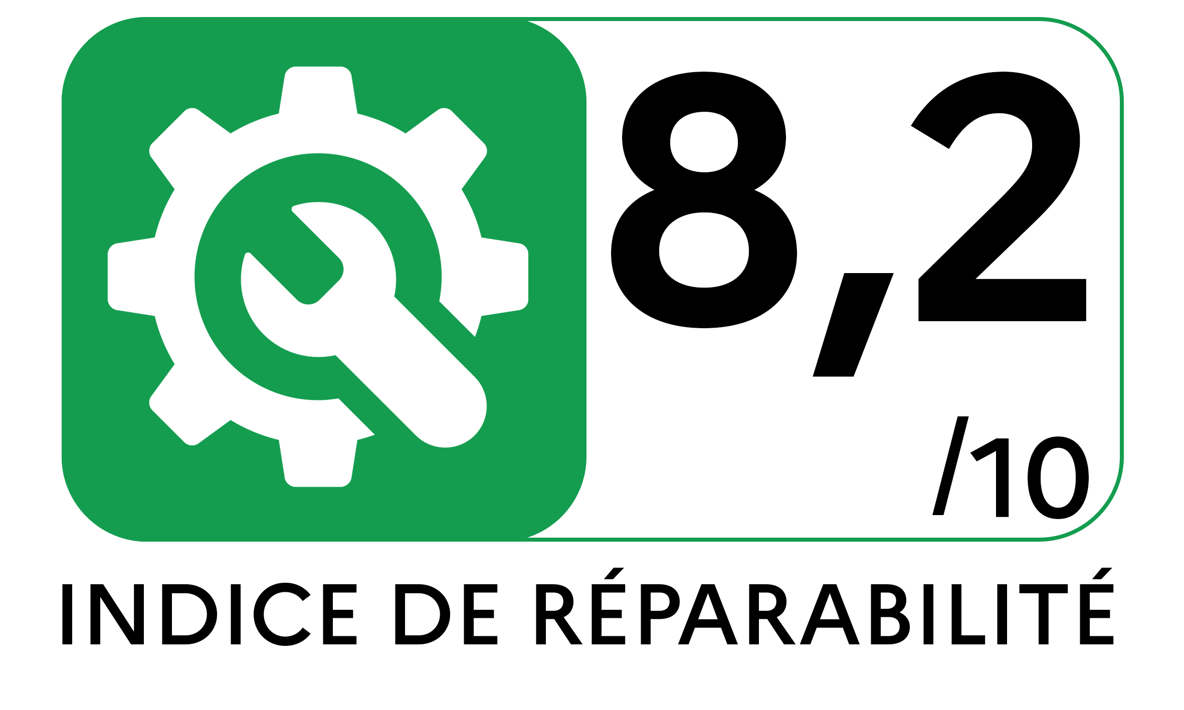 indice de réparabilité : 8.2
