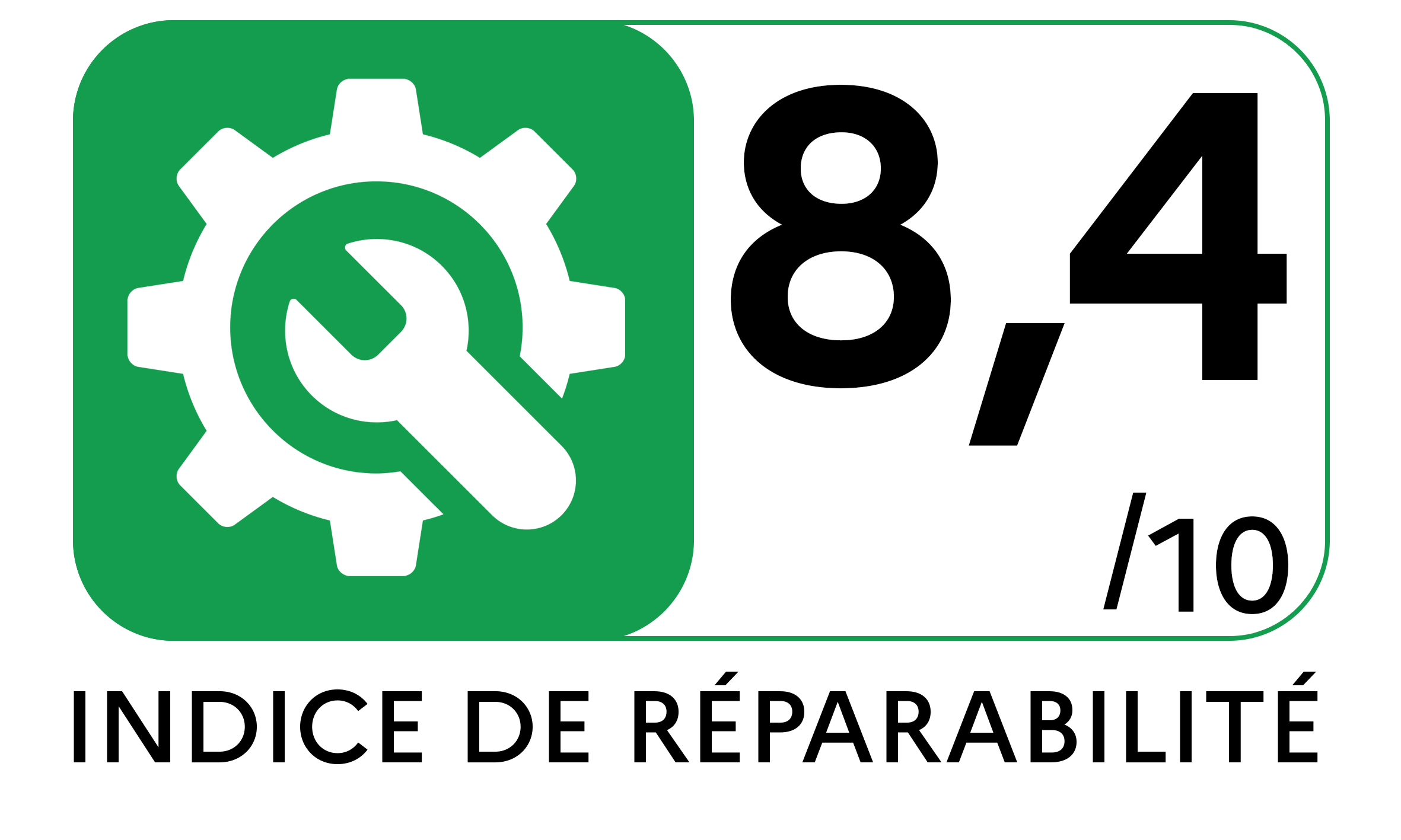 indice de réparabilité : 8.4