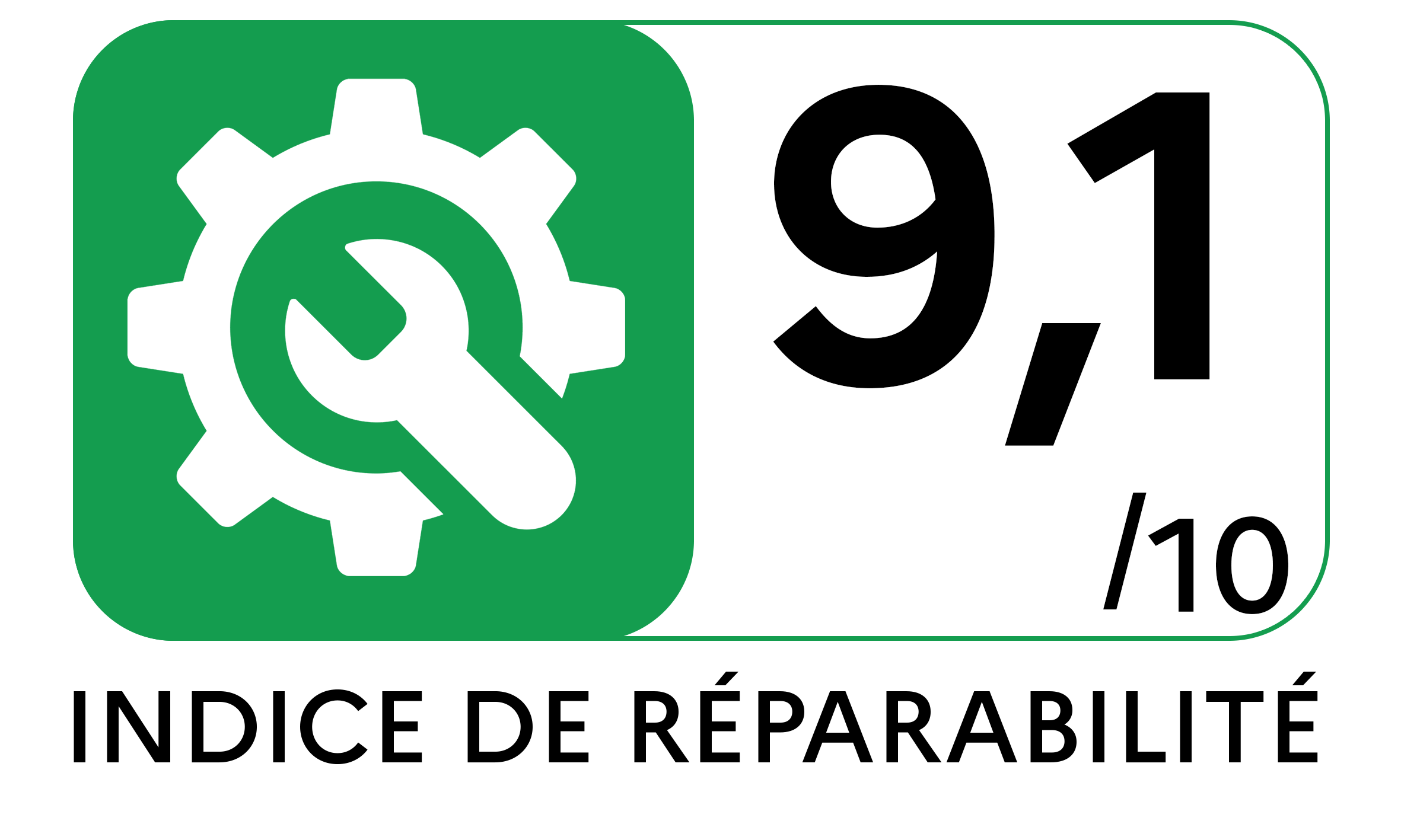 indice de réparabilité : 9.1
